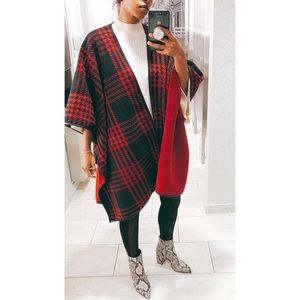 Herringbone Pattern Cape